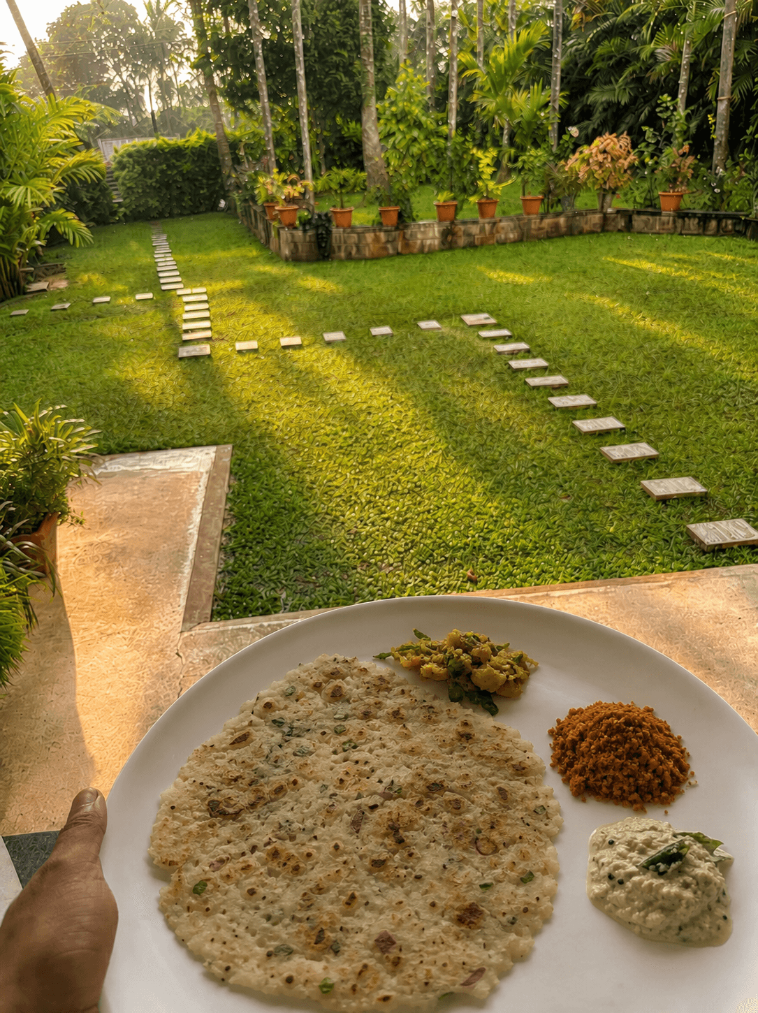 Breakfast on the verandah